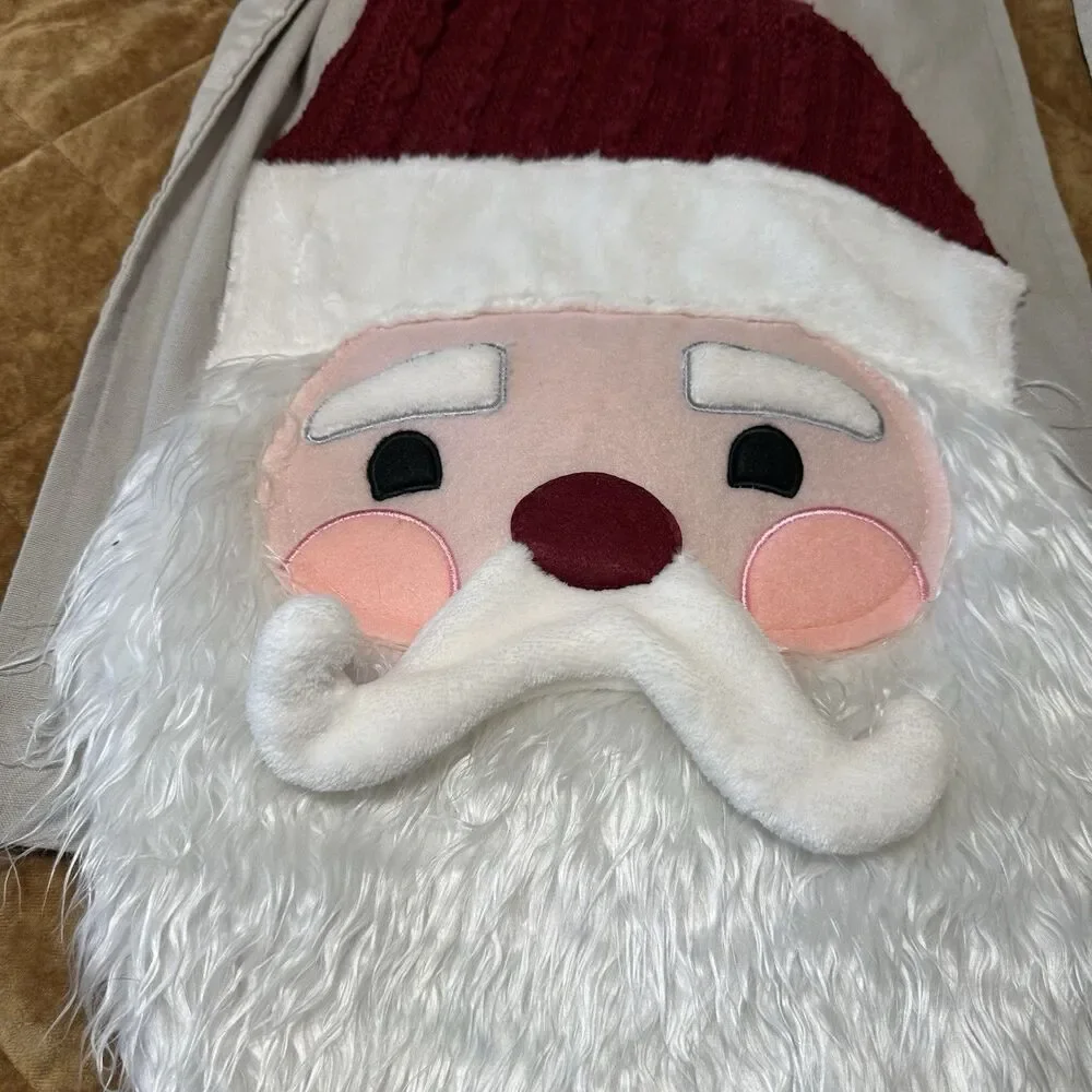 Christmas Table Runner Santa About 80”Long Isaac Mizrahi